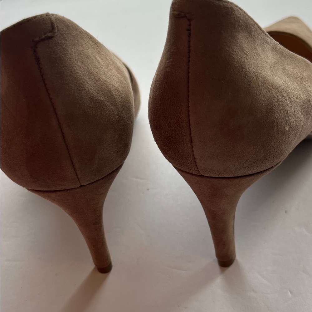 Nine West Women's Beige Suede Heels - Picture 5 of 10